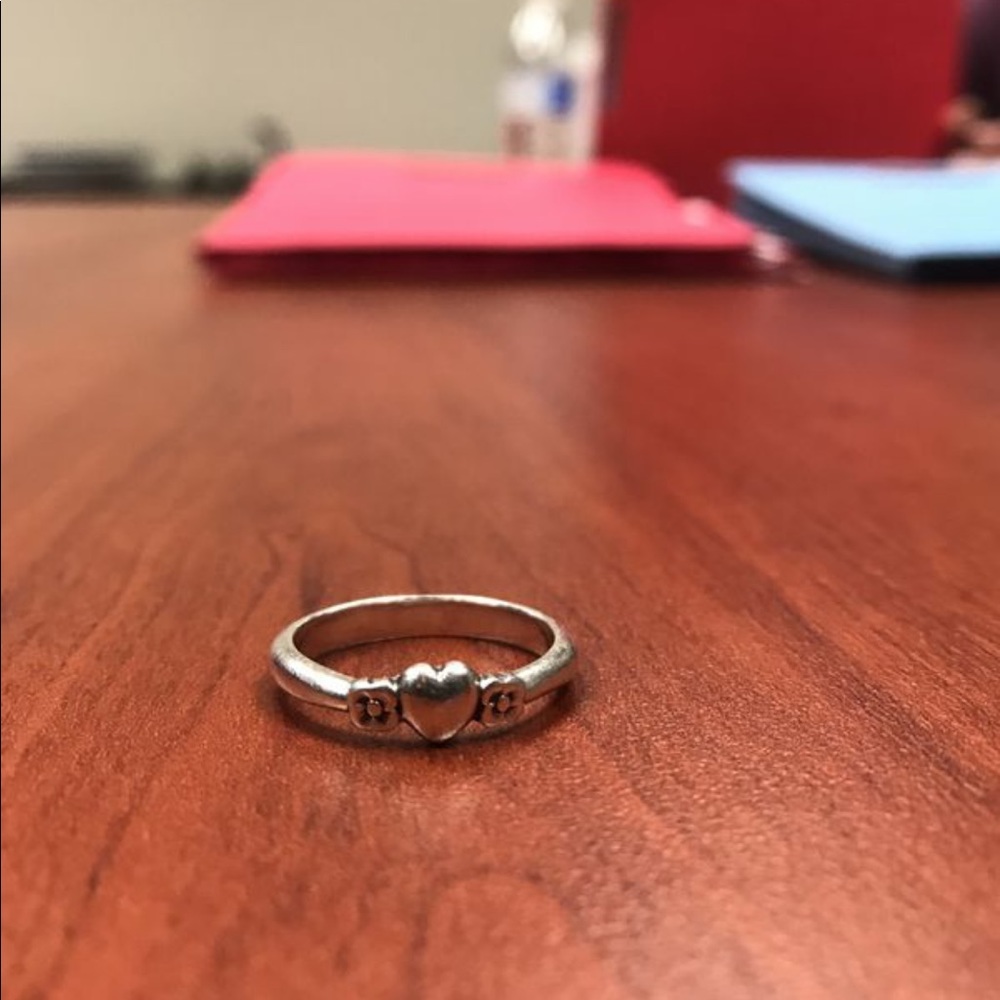 James Avery Hearts with Two Flowers Ring